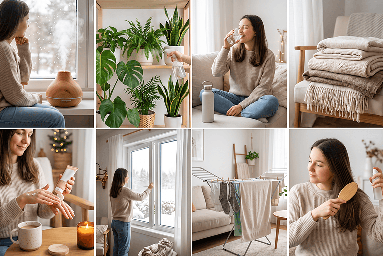 8 Tipps gegen trockene Luft und statische Aufladung im Winter